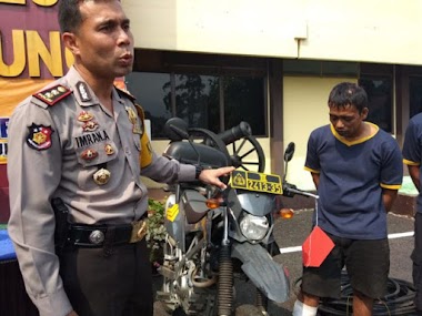 Nekad Bawa Kabur Sepeda Motor Dinas Polisi, Tersangka Curanmor Ditembak